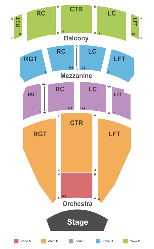 Harry and Jeanette Weinberg Theatre At The Scranton Cultural Center Seating Chart